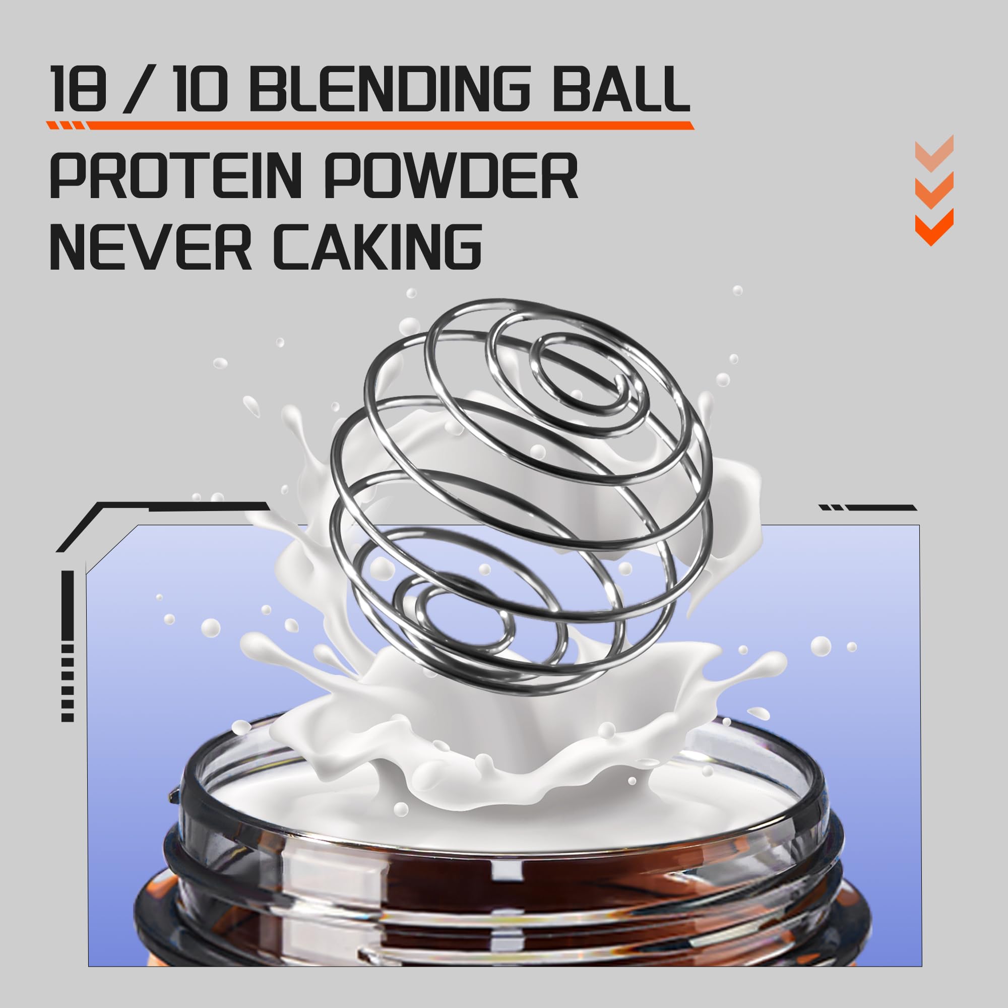 TKK Blender Shaker 24oz one-touch lid provides quick drink access.
