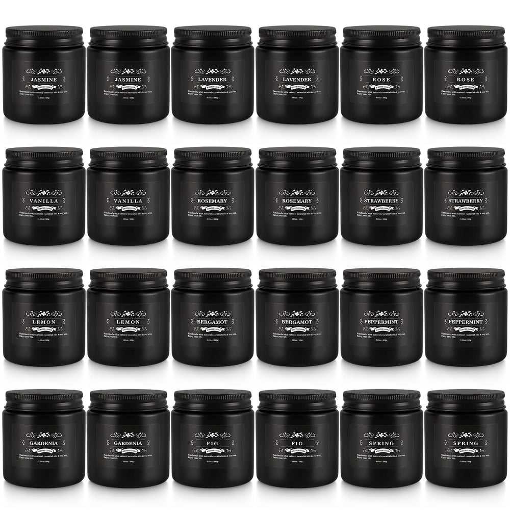 TLNFHRPI 24pc fragrance variety display, showcasing mint, jasmine, vanilla and more for mood shifts.