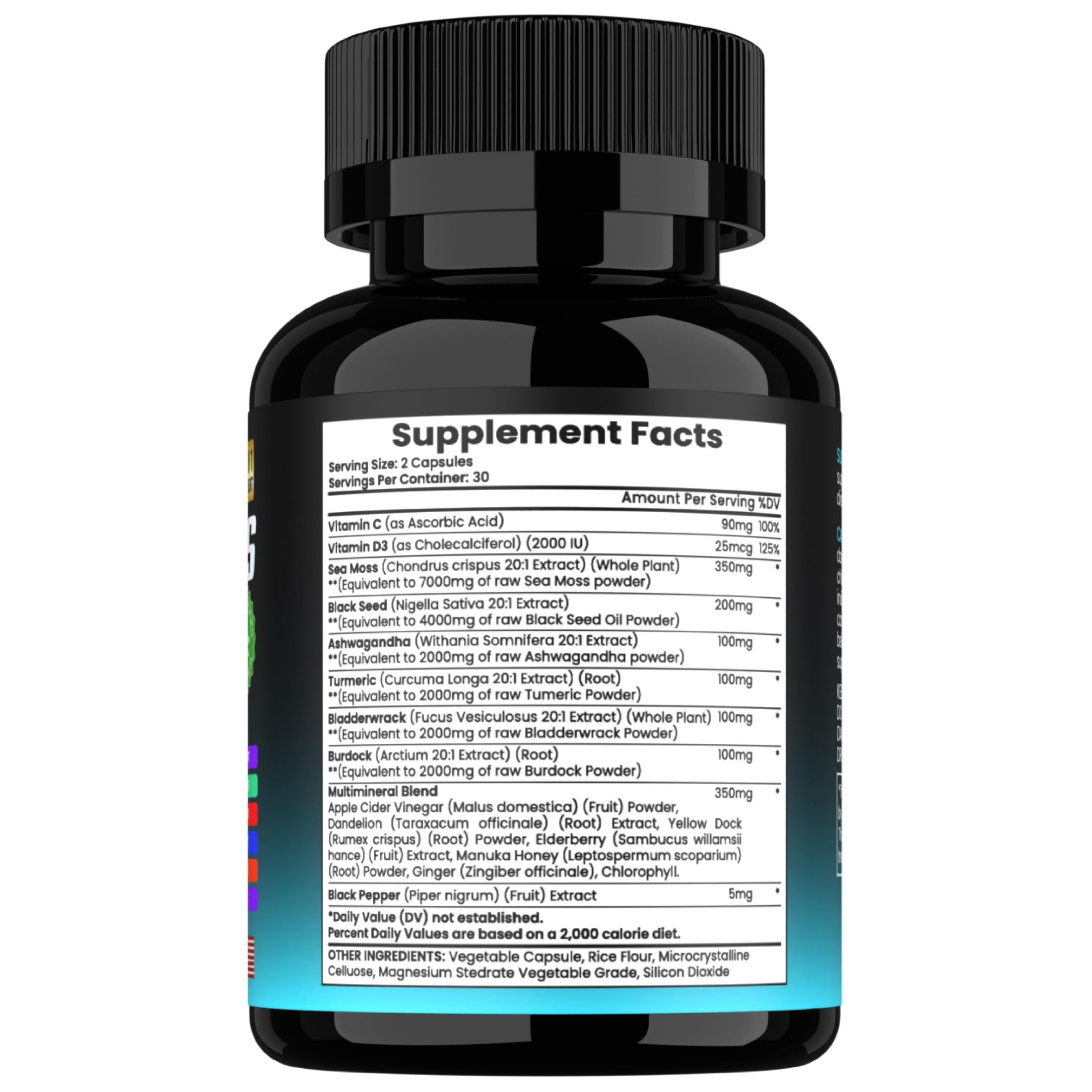 TM NATURALS Lab-tested, halal-certified label signals quality.