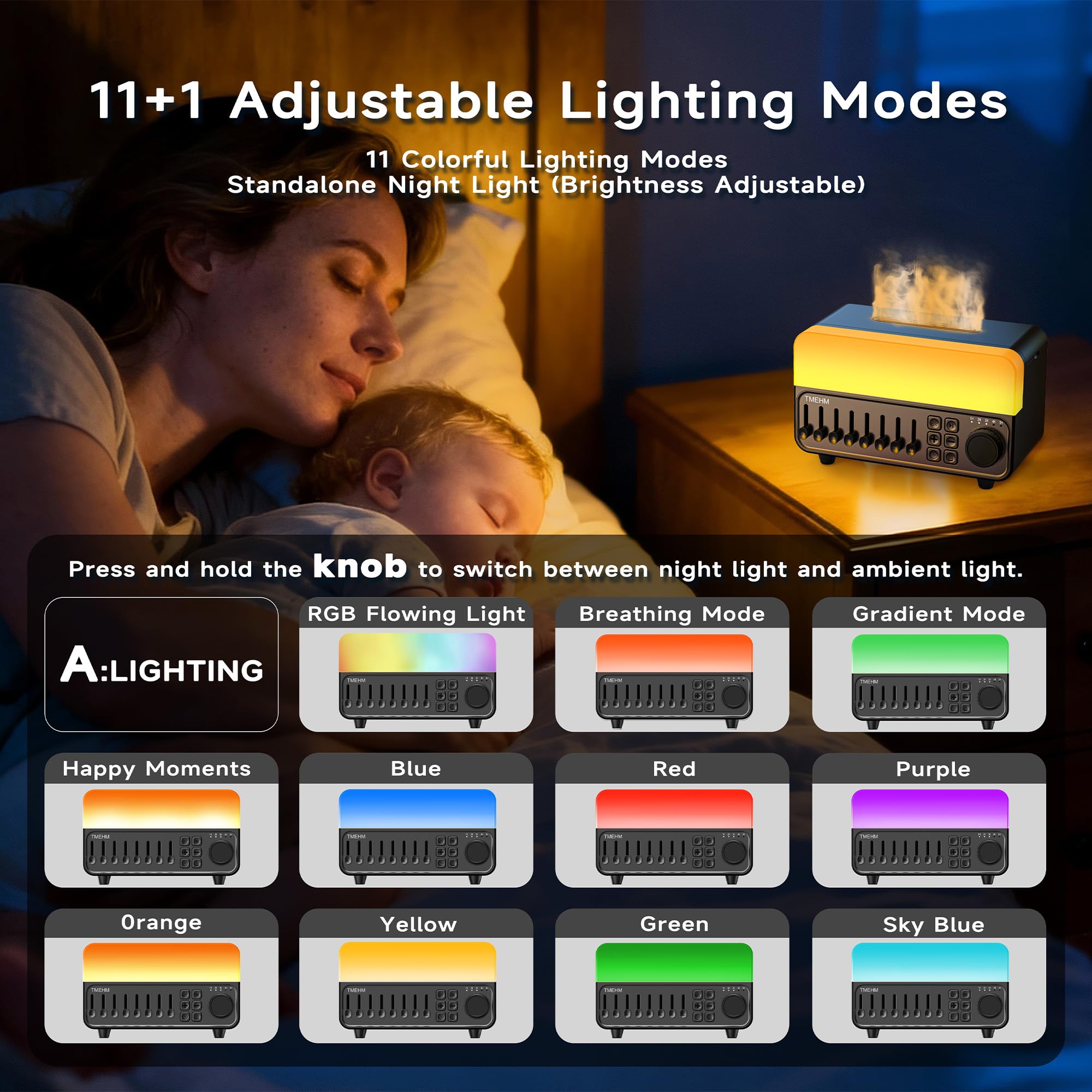 TMEHM diffuser with Bluetooth speaker for music and ambience