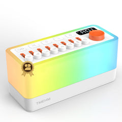 TMEHM 3-in-1 Sleep Sound Machine front view with night light and speaker.