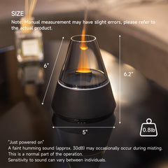 TMEHM diffuser in 7-color mode provides soft mood lighting.