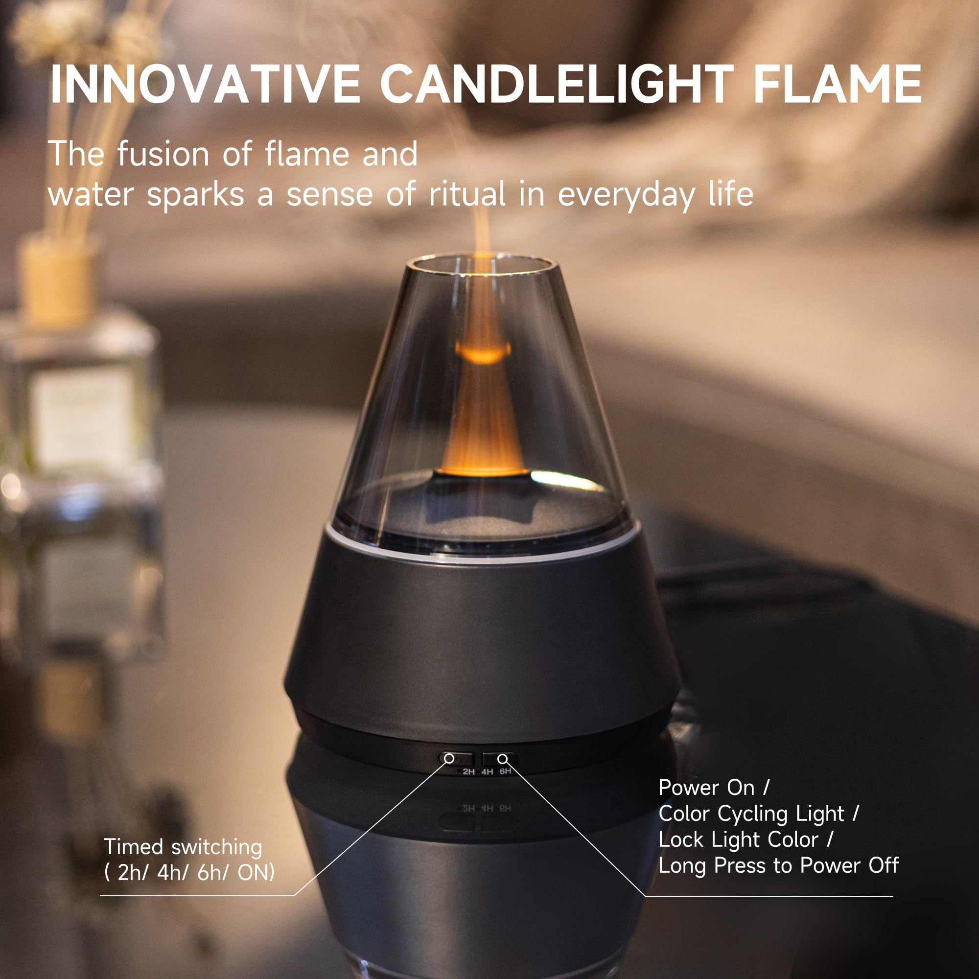 TMEHM diffuser operates quietly for undisturbed rest or work.