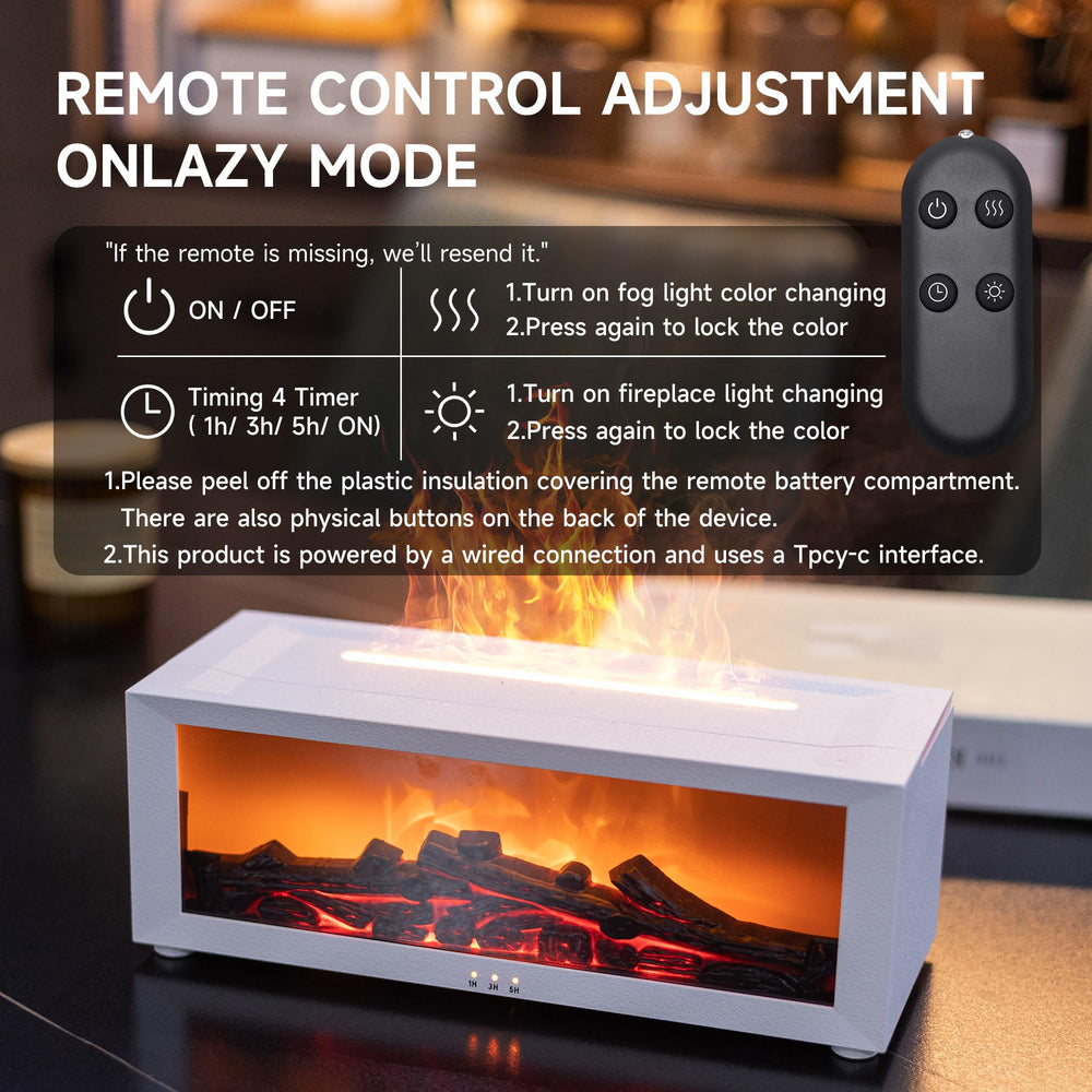 TMEHM seven color flame lighting enhances mood and decor