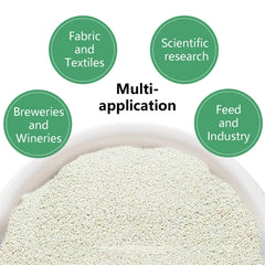T-MILES packaging shows food-grade reusable bags for safe storage of cellulase granules