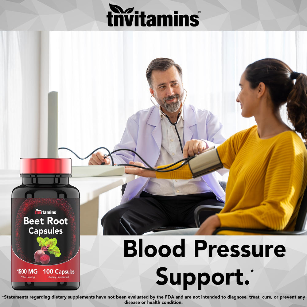 TNVitamins Beet Root Powder extract capsule emphasizing natural potency.