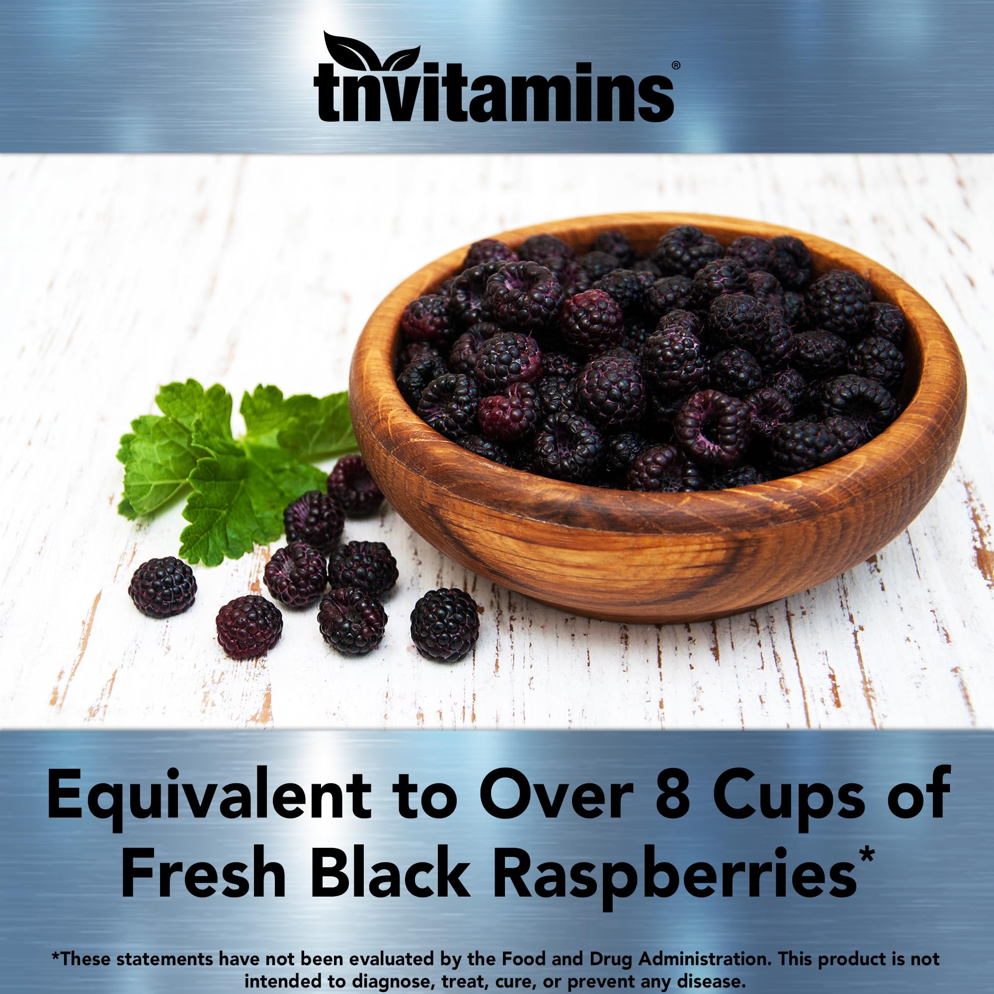 tnvitamins Black Raspberry Capsules USA manufactured quality and strict production standards.