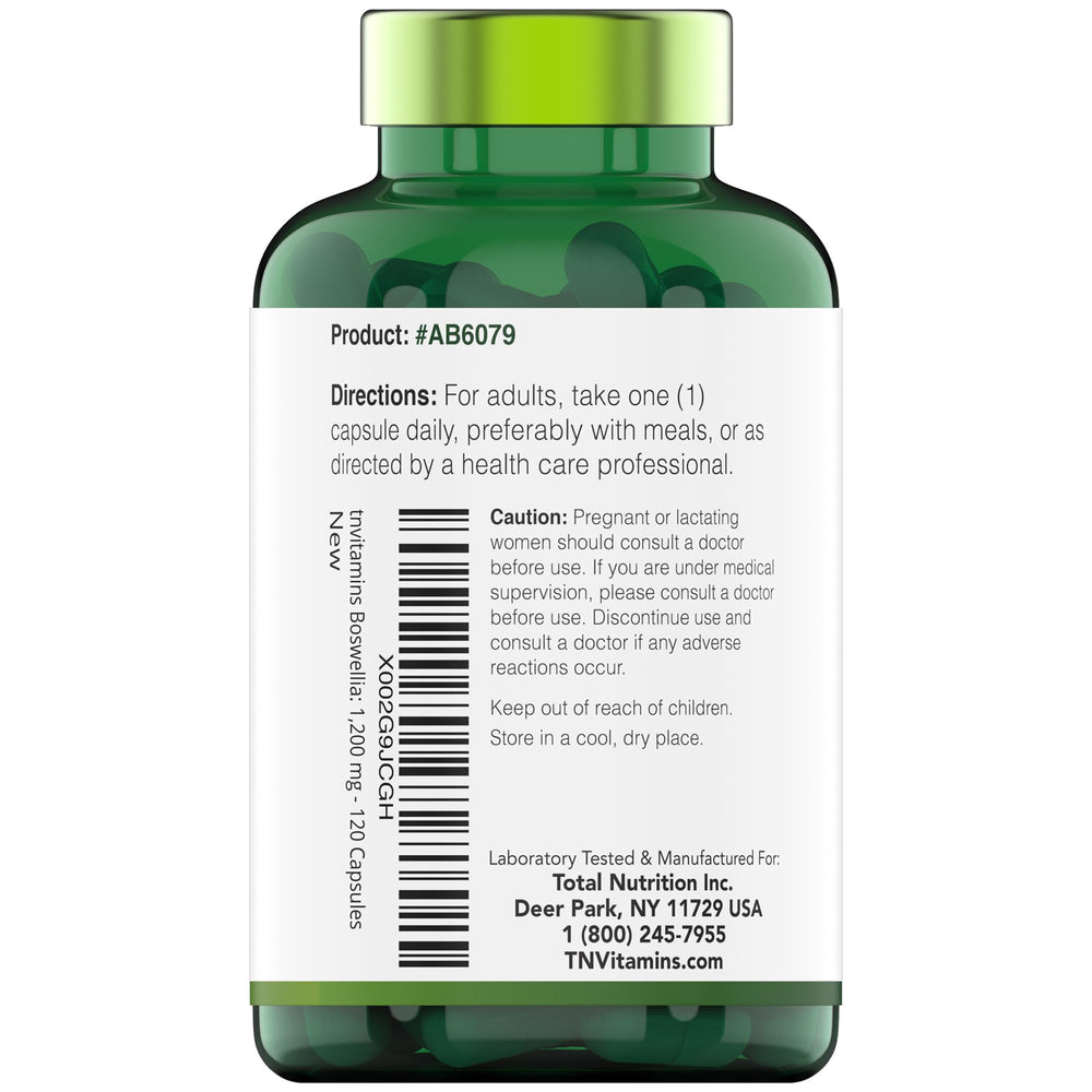 tnvitamins Boswellia capsules ready for daily mobility and activity