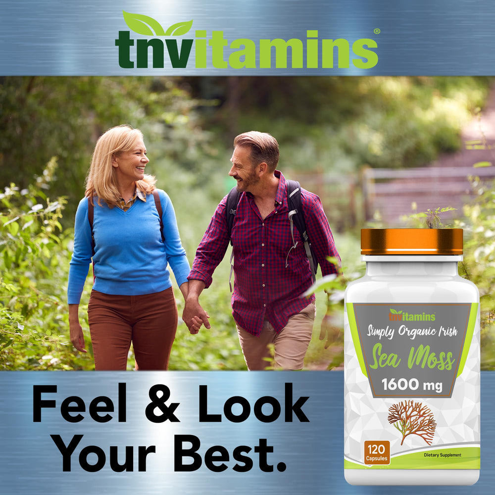 TNVitamins badge shows non-GMO and gluten-free ingredients for mindful choice.