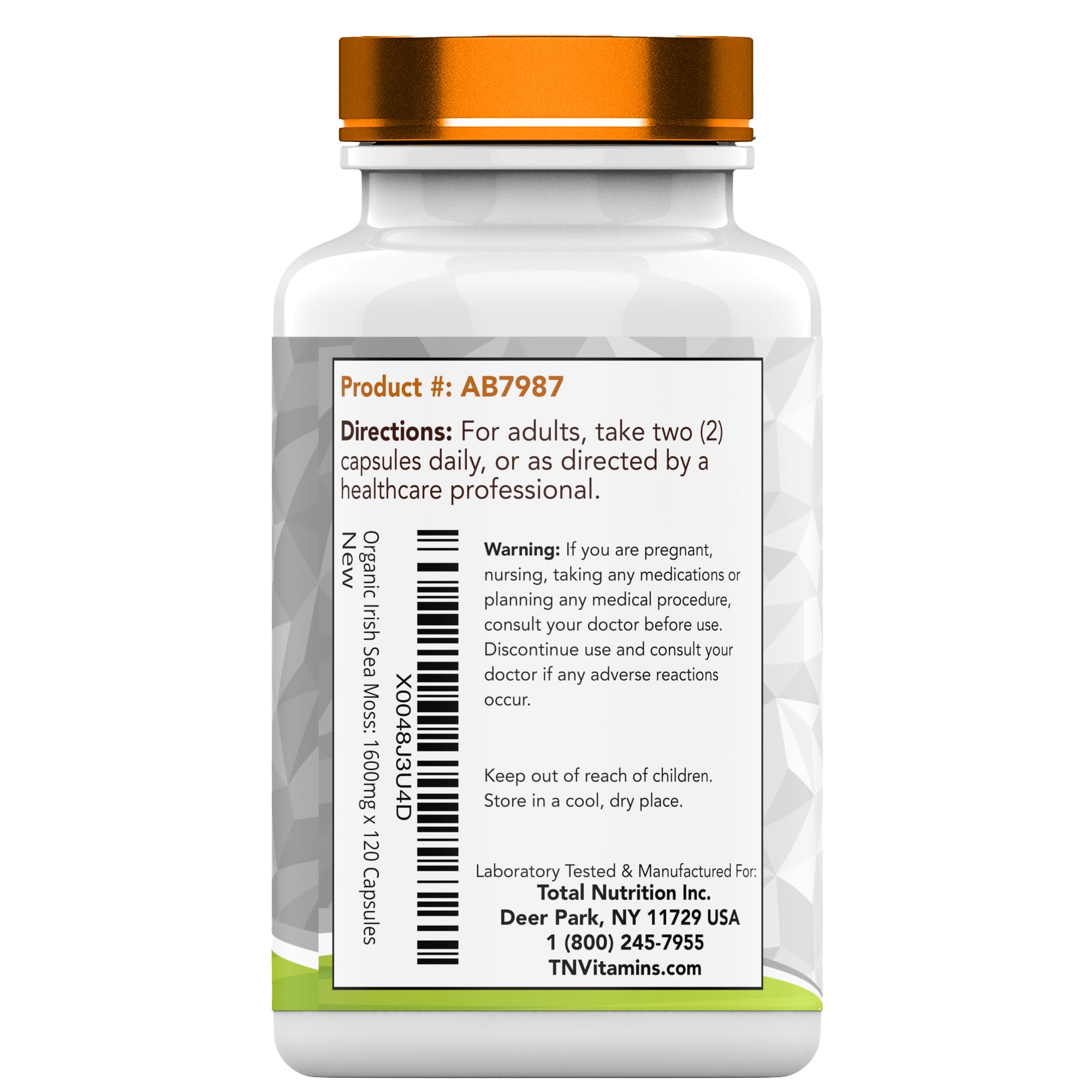 TNVitamins two-month supply packaging shows 120 capsules.
