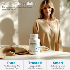 TODICAMP Zeolite Detox Sorbolit bottle label highlighting ingredients and usage.