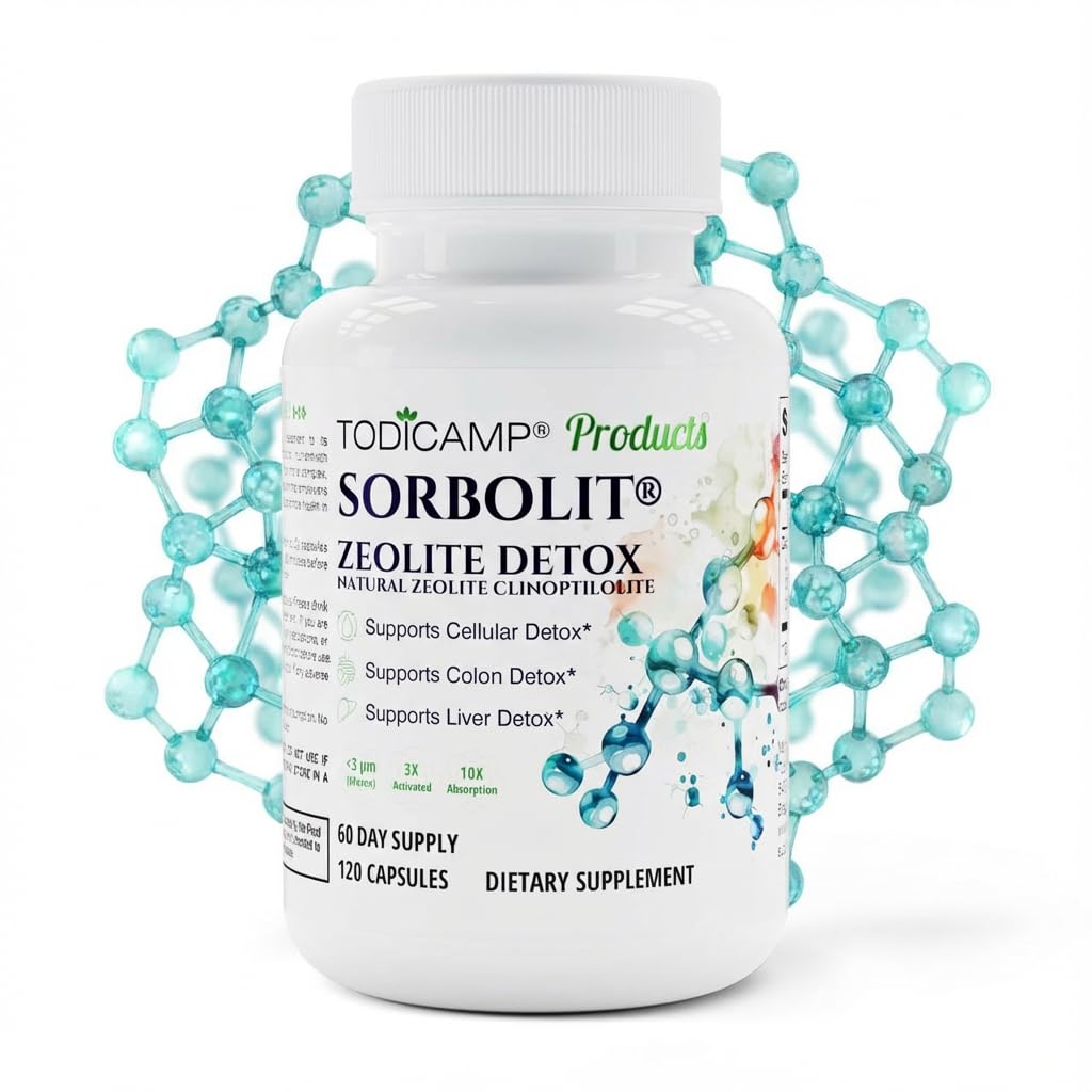 TODICAMP Zeolite Detox Sorbolit packaging ready for daily detox routines.