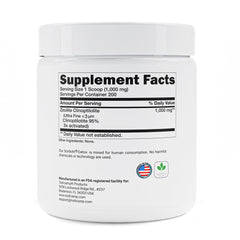 TODICAMP Zeolite powder colon detox image highlights gas and toxin absorption
