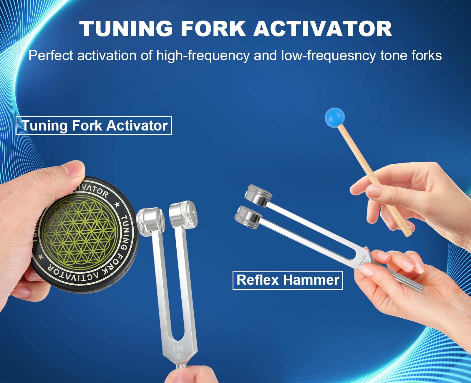 Tofxim tuning forks 384Hz deliver bright tone for relaxation routines.