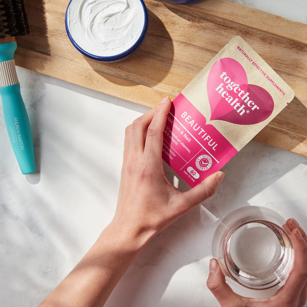 Together Hair Skin Nail capsules ingredient panel hints at a comprehensive nutrient blend
