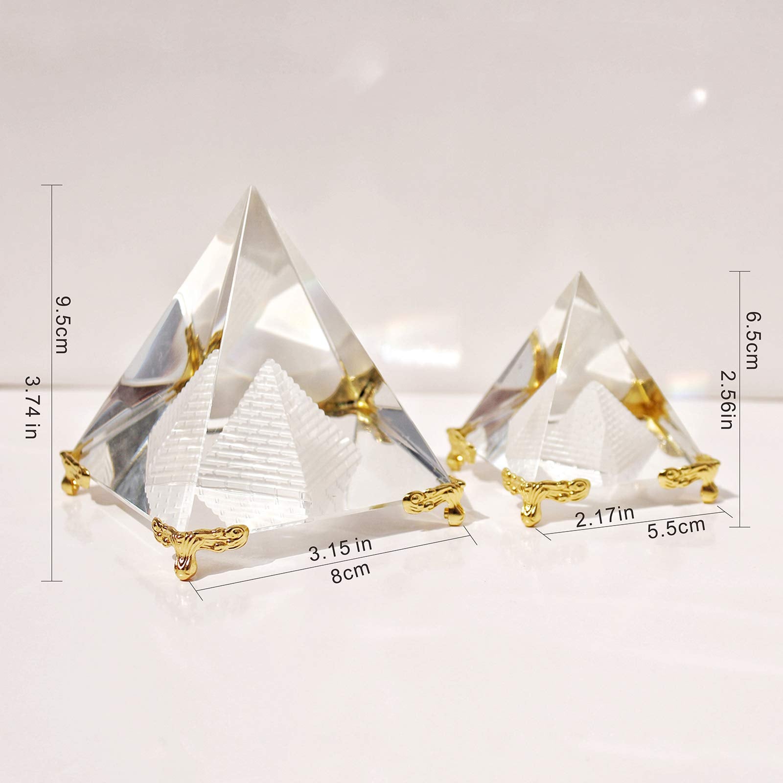 Together-Life office decor crystal pyramid creates a calming focal point