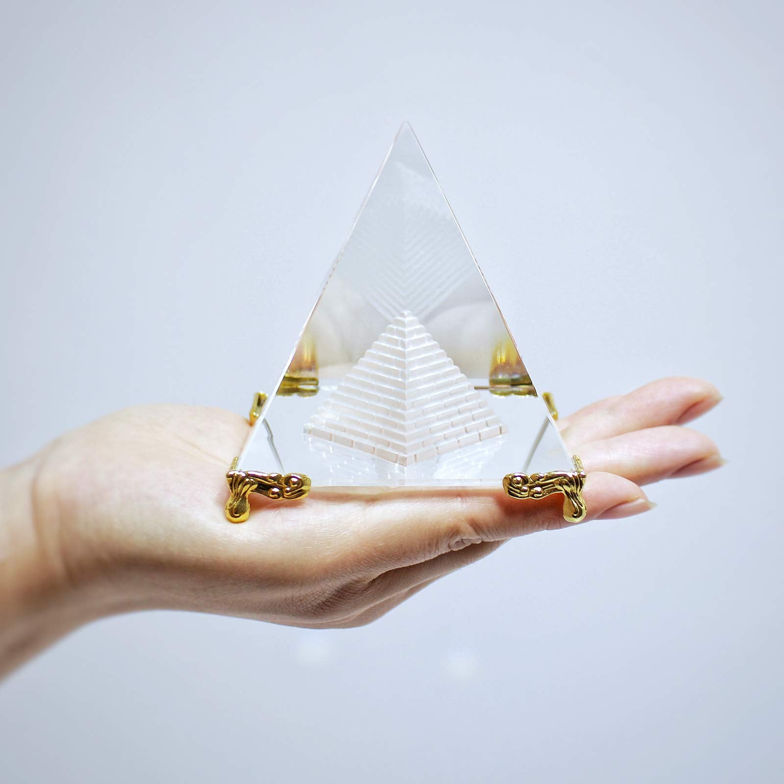 Together-Life crystal pyramid placed in southeast corner signals prosperity potential