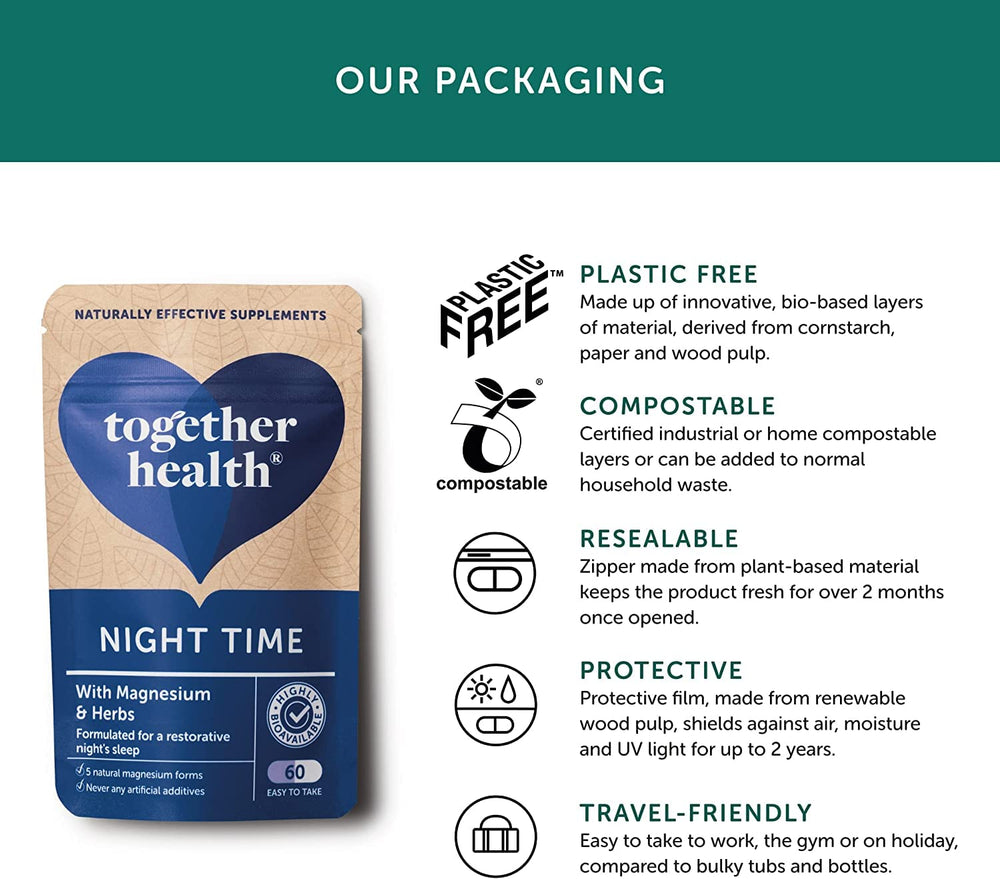Together OceanPure Night Time on nightstand with calming bedtime routine