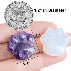Togous cat amethyst worry stone handheld and ergonomic for daily mindfulness
