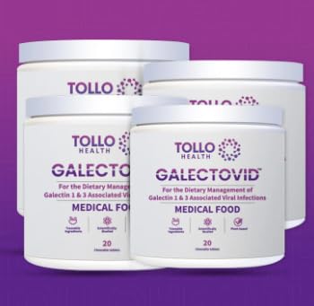 Close-up of GALECTOVID ingredients including guar gum