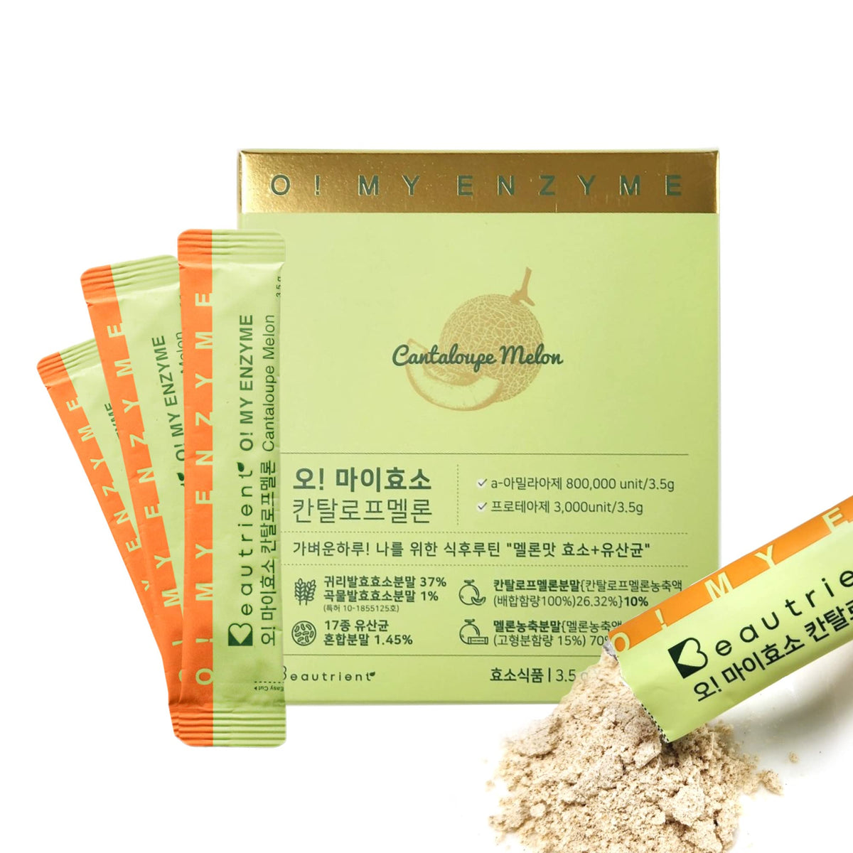 Tomnada O! MY ENZYME packaging front with probiotic enzymes for digestion
