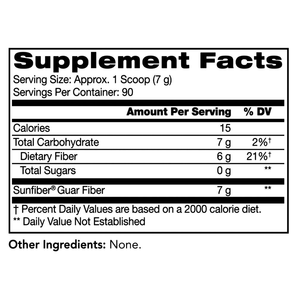 Tomorrow's Nutrition Sunfiber package box on kitchen counter