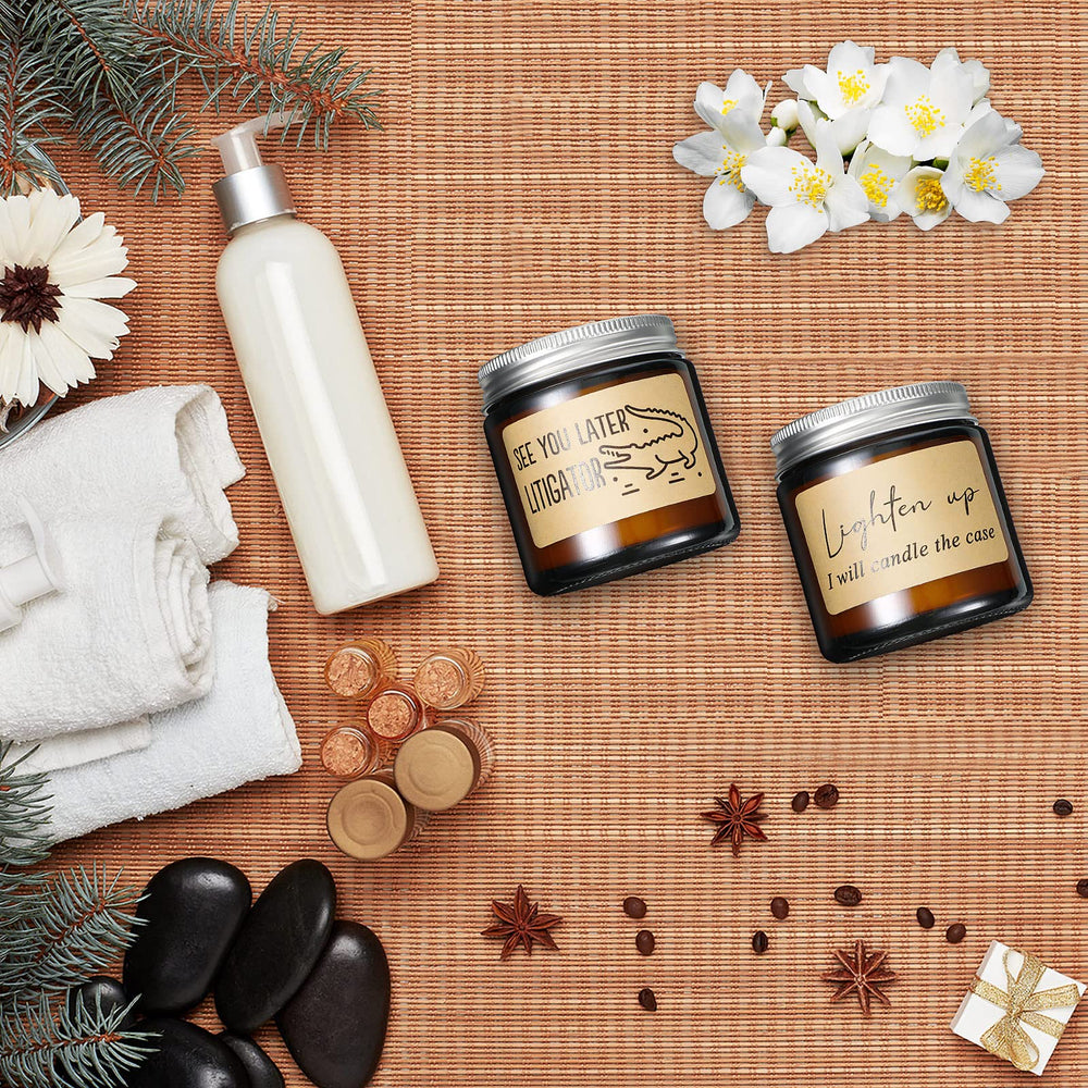 Tondiamo lawyer candle room decor enhances fragrance and atmosphere.
