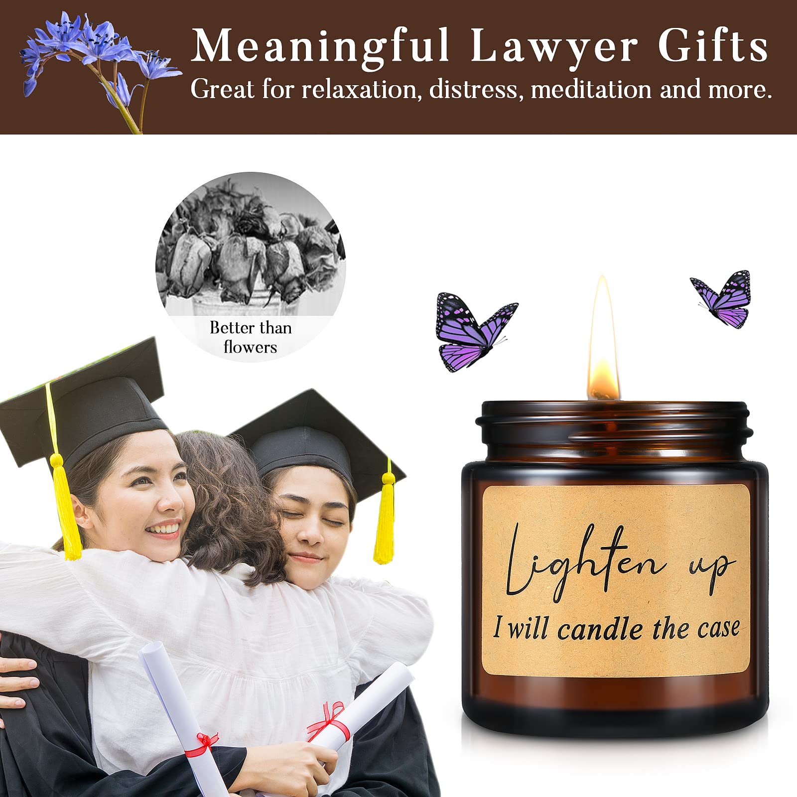 Tondiamo lawyer candle scent diffusion enhances nighttime routine.