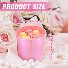 Tondiamo rose-scented candle with glitter jar creates dreamy lighting.