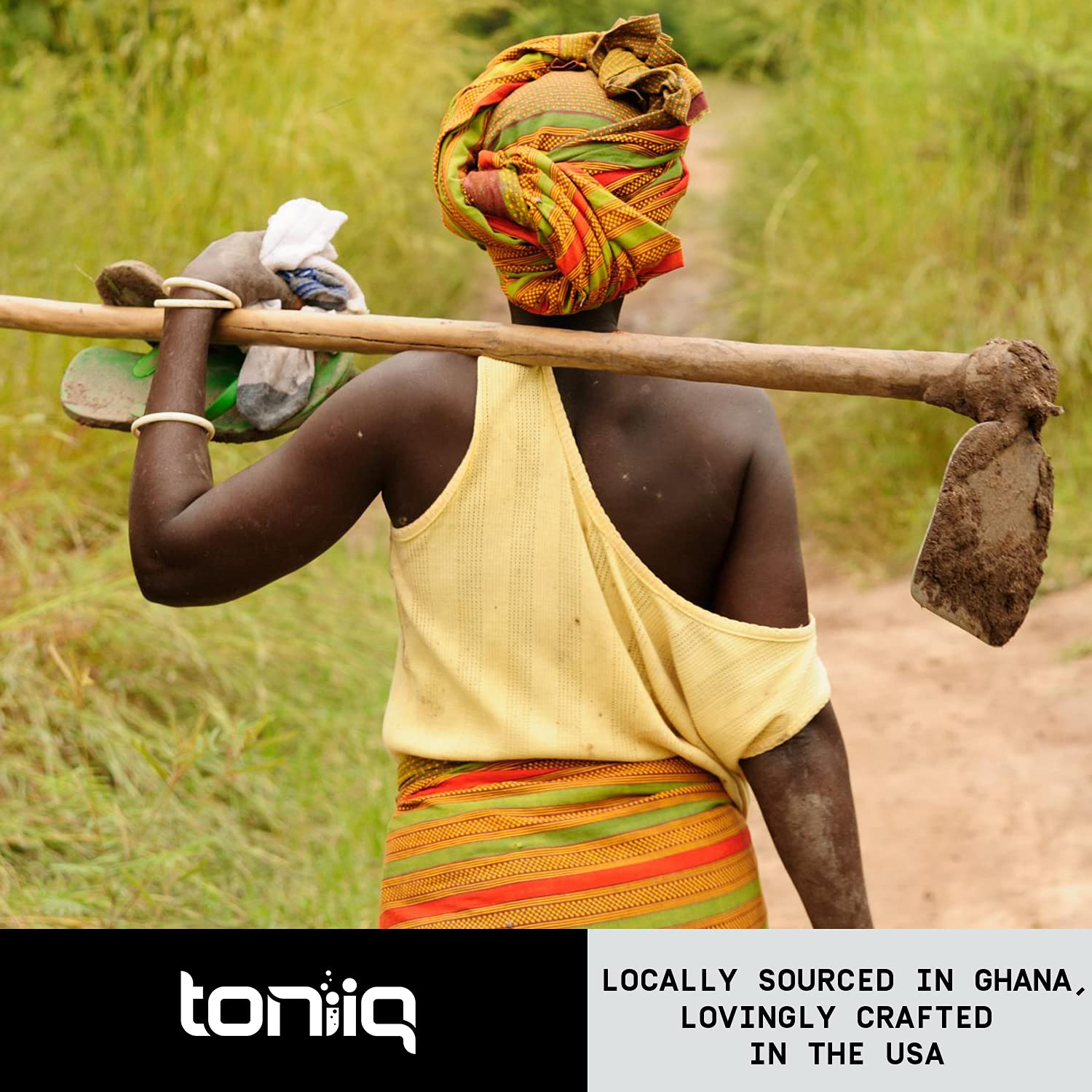 Toniiq bottle side info with usage directions and benefits