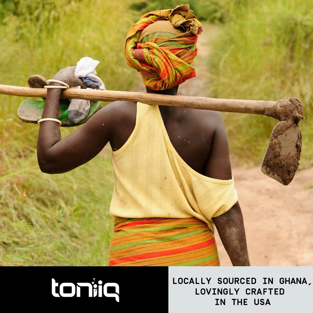 Toniiq bottle side info with usage directions and benefits