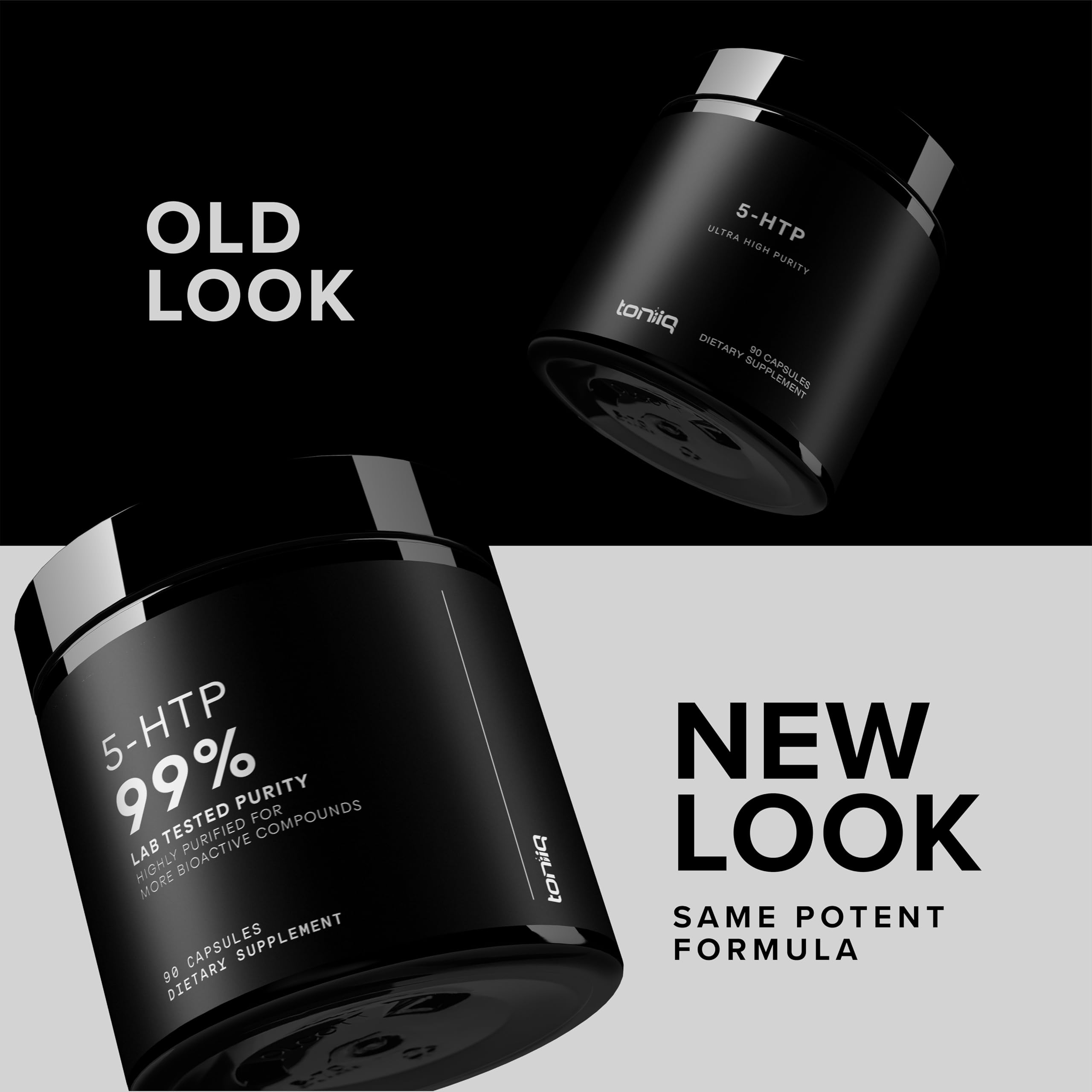 Toniiq 5-HTP powder content illustrating refined extract