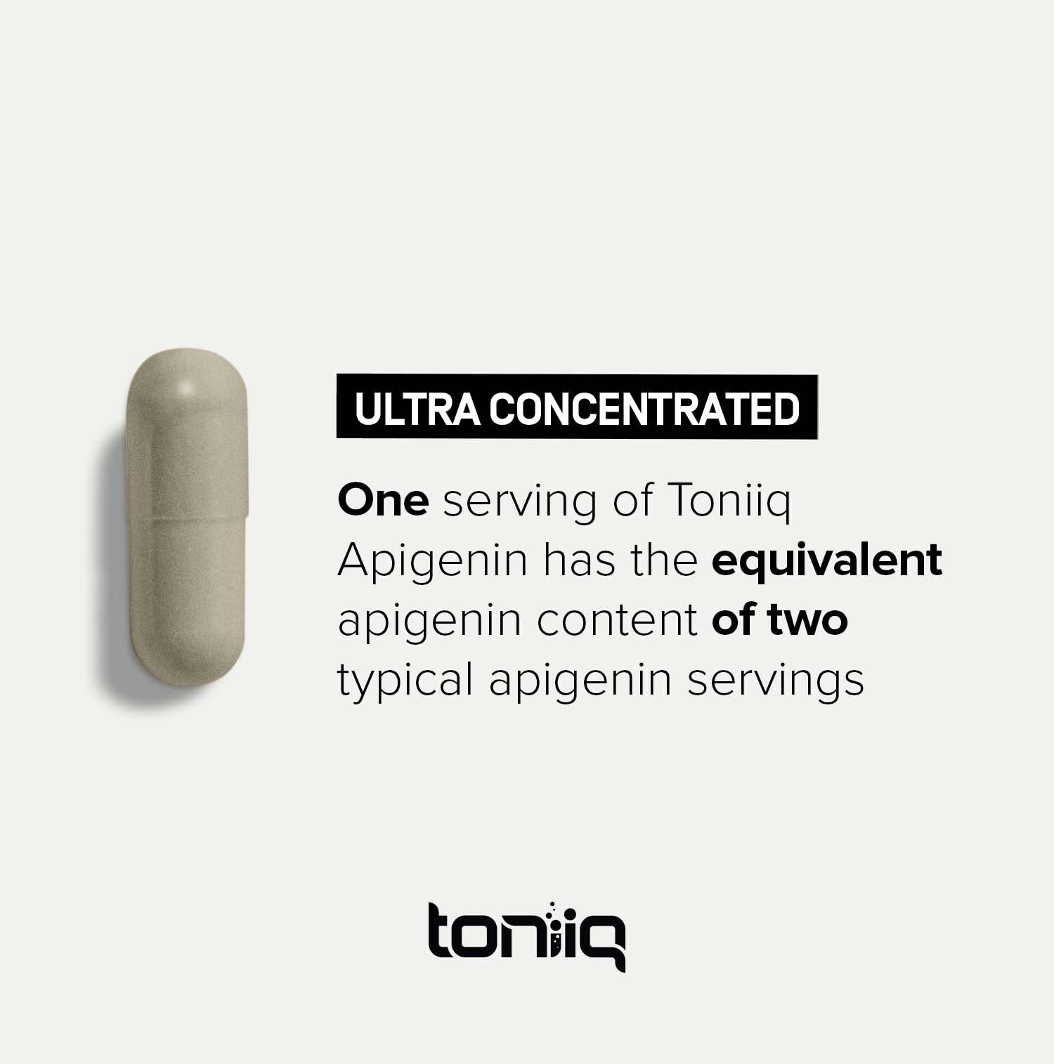 Toniiq Apigenin lab test results indicating quality checks