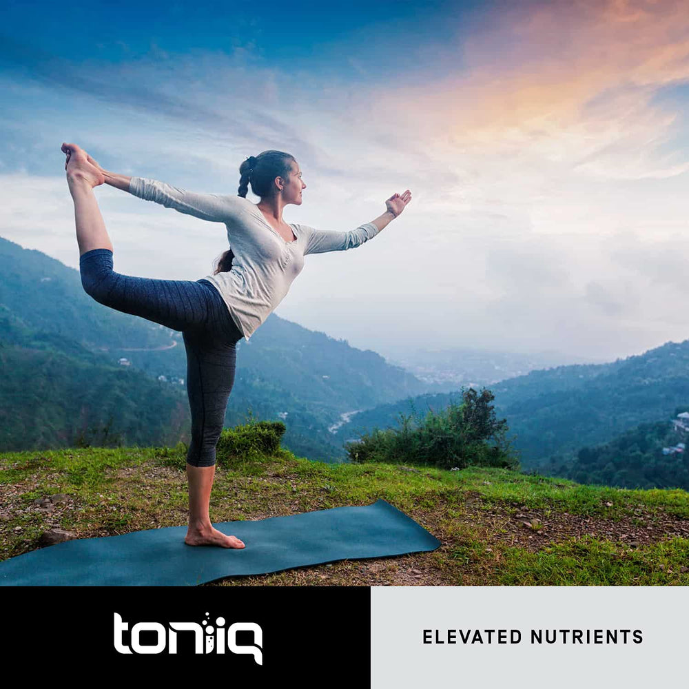 Toniiq capsule close-up demonstrates natural supplement form.