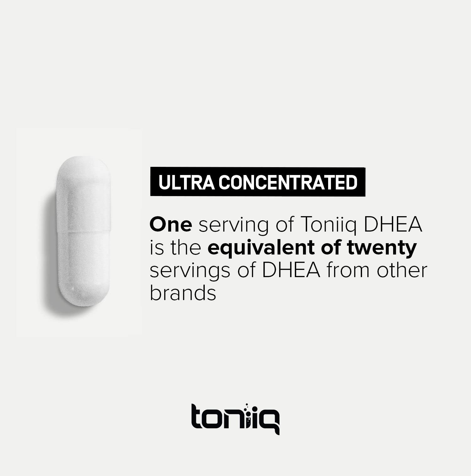 Toniiq DHEA 100mg batch test certificate confirms independent quality checks