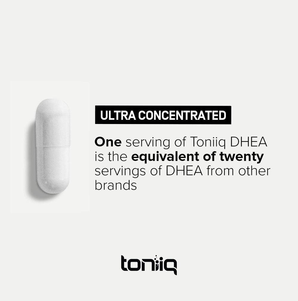 Toniiq DHEA 100mg batch test certificate confirms independent quality checks