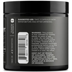 Toniiq Ease with DHM bottle label showing 50x extract concentration