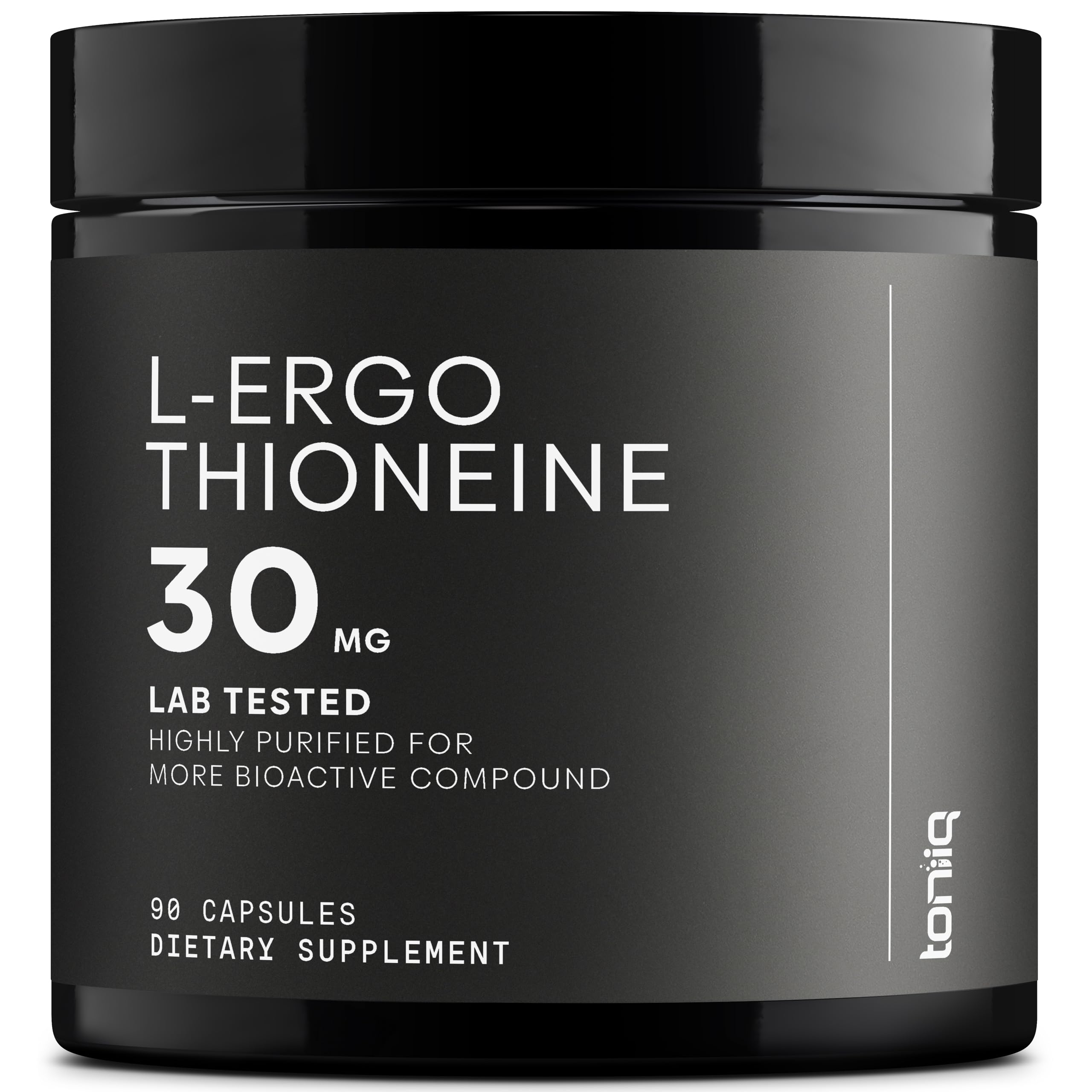 Toniiq Ergothioneine MitoPrime 30mg bottle supports daily antioxidant potential.