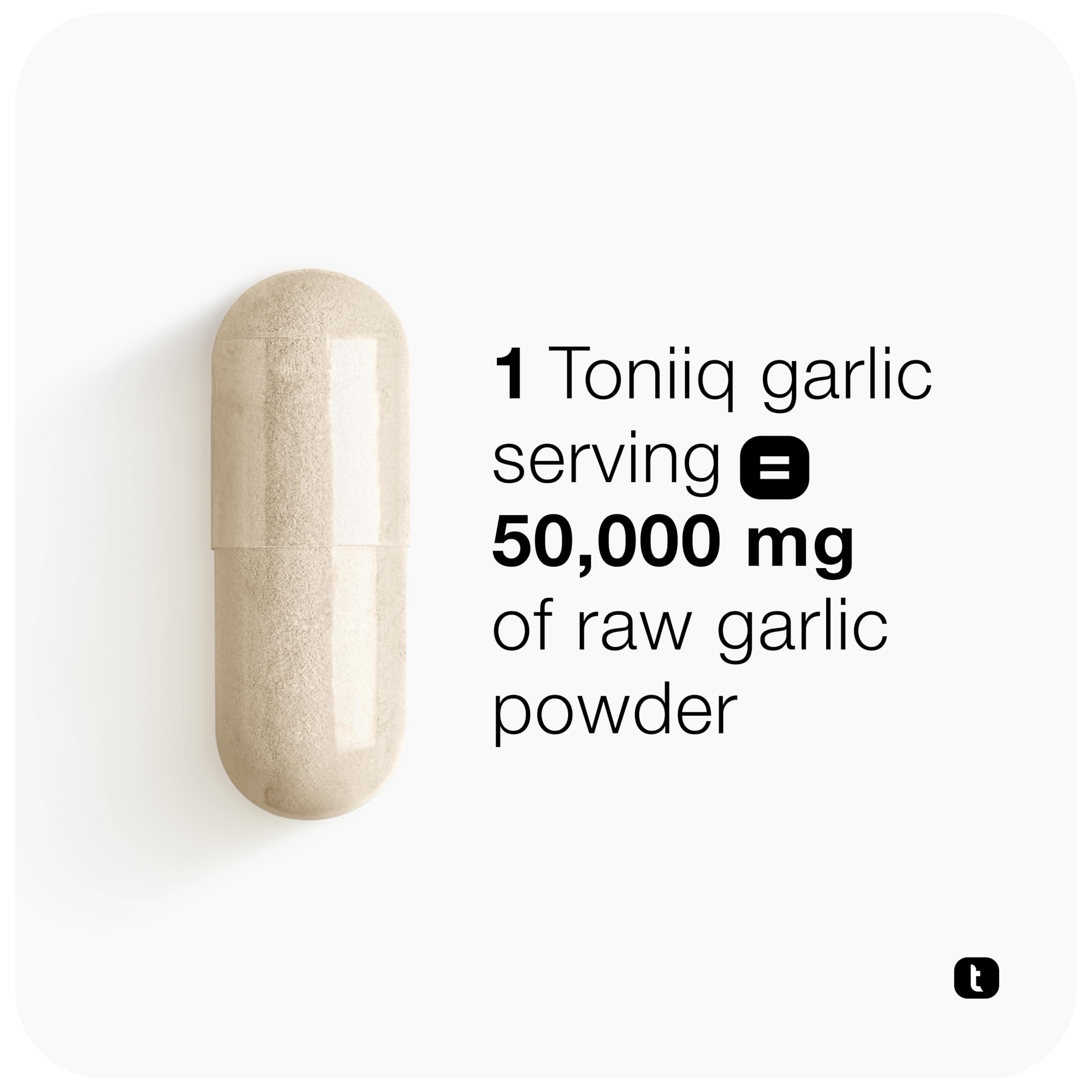 Toniiq GMP-certified facility symbol on product packaging.