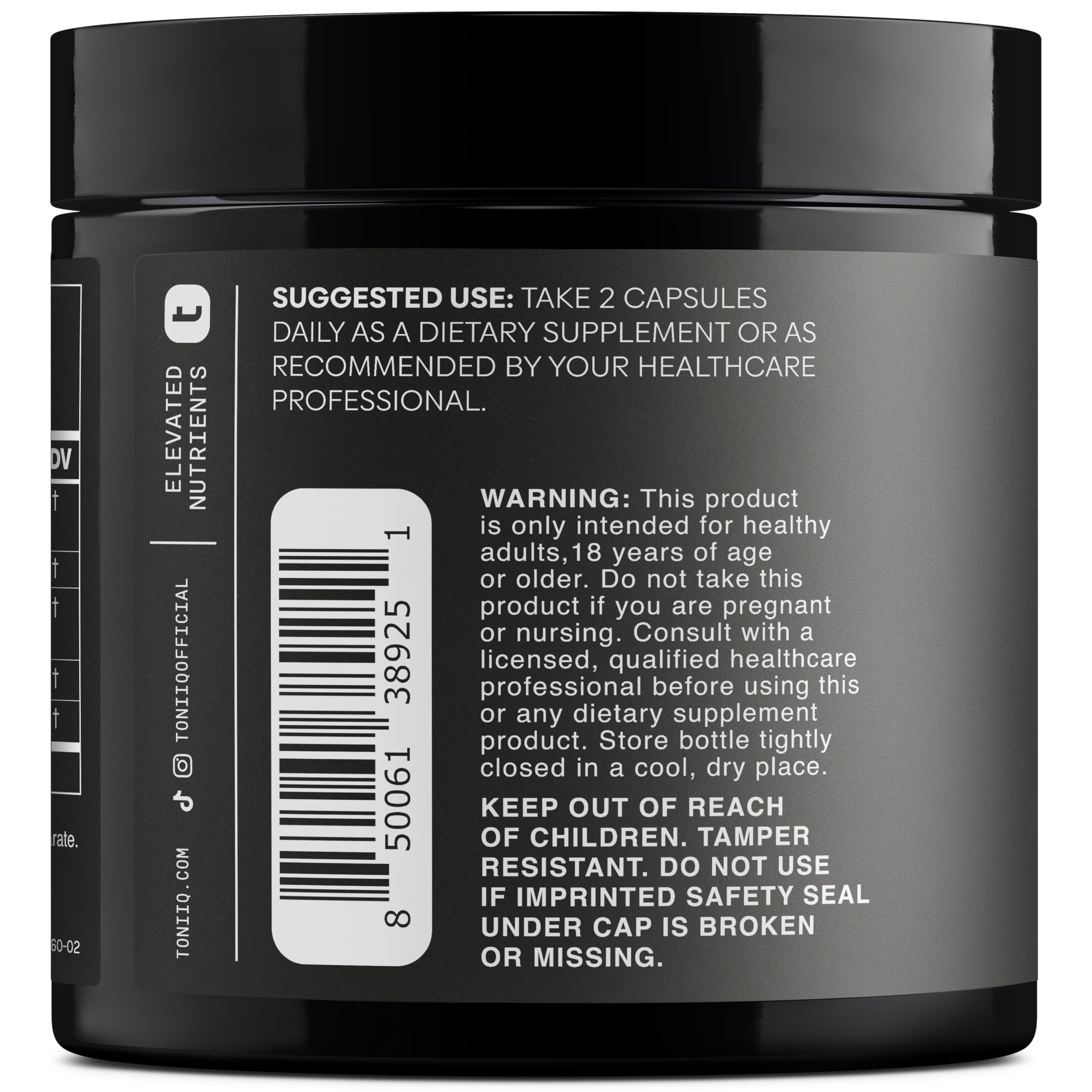 Toniiq GlucoVantage dihydroberberine powder scoop emphasizes enhanced absorption possibilities.