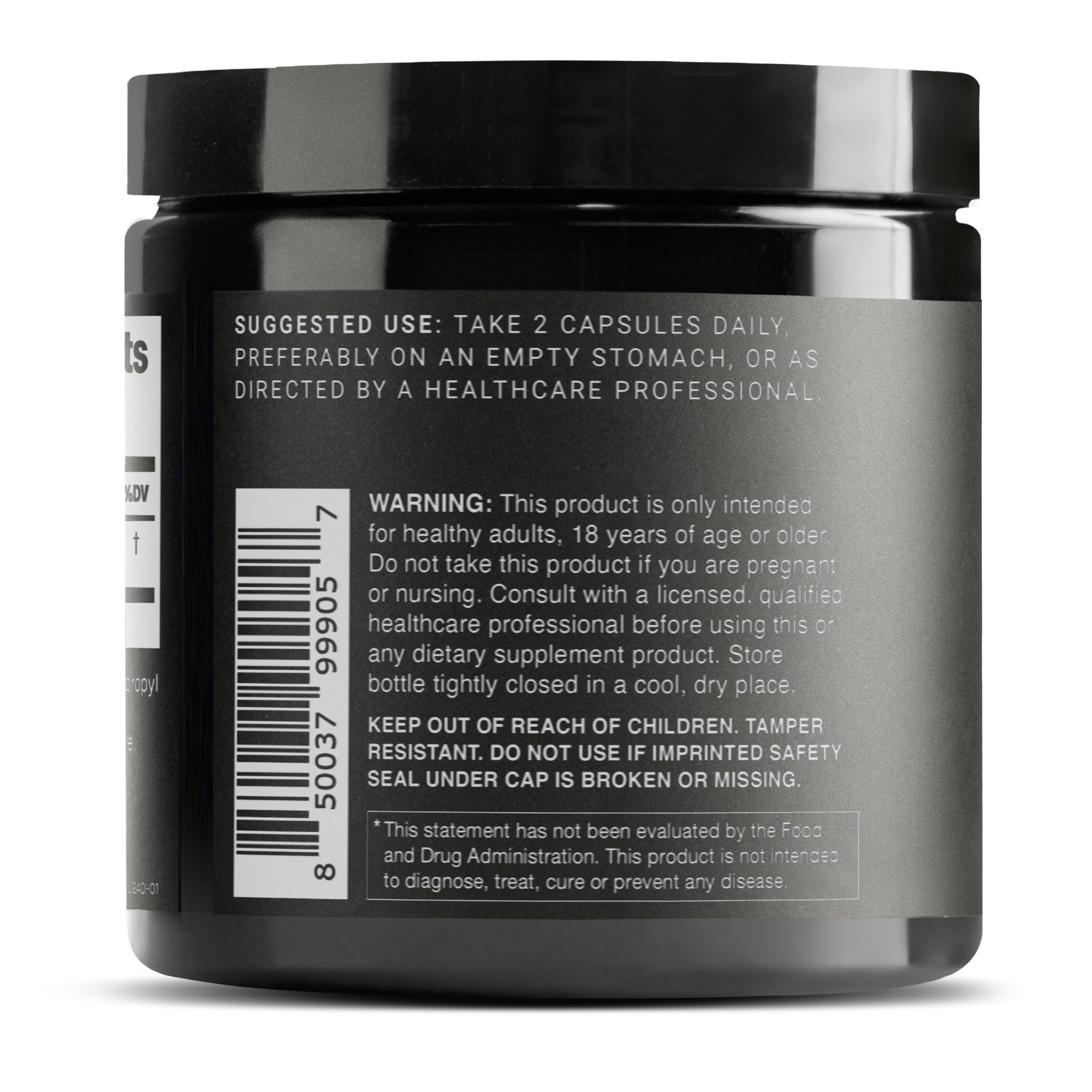 Toniiq Glutathione bottle being poured capsules for daily use