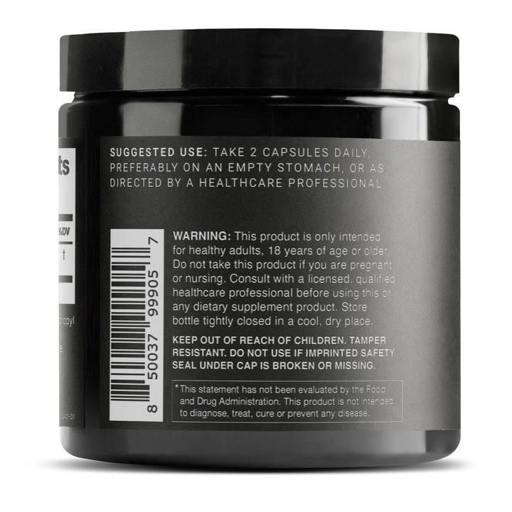Toniiq Glutathione bottle being poured capsules for daily use