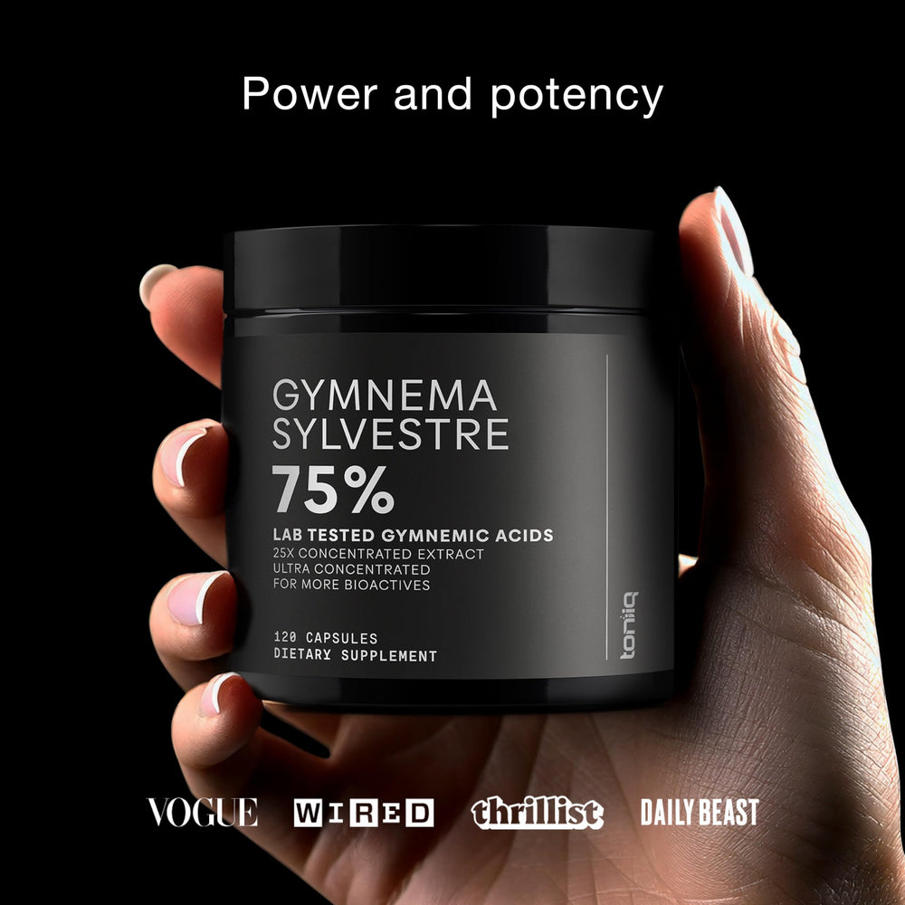 Toniiq Gymnema Sylvestre close-up—75-percent gymnemic acids concentrated extract
