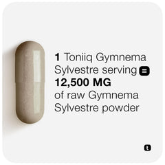 Toniiq Gymnema Sylvestre opened package—no fillers noted