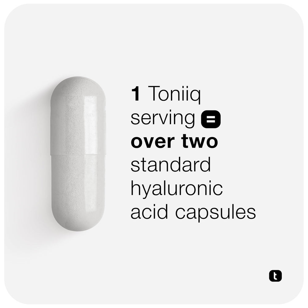 Toniiq Hyaluronic Acid fermentation process ensures stability and purity.