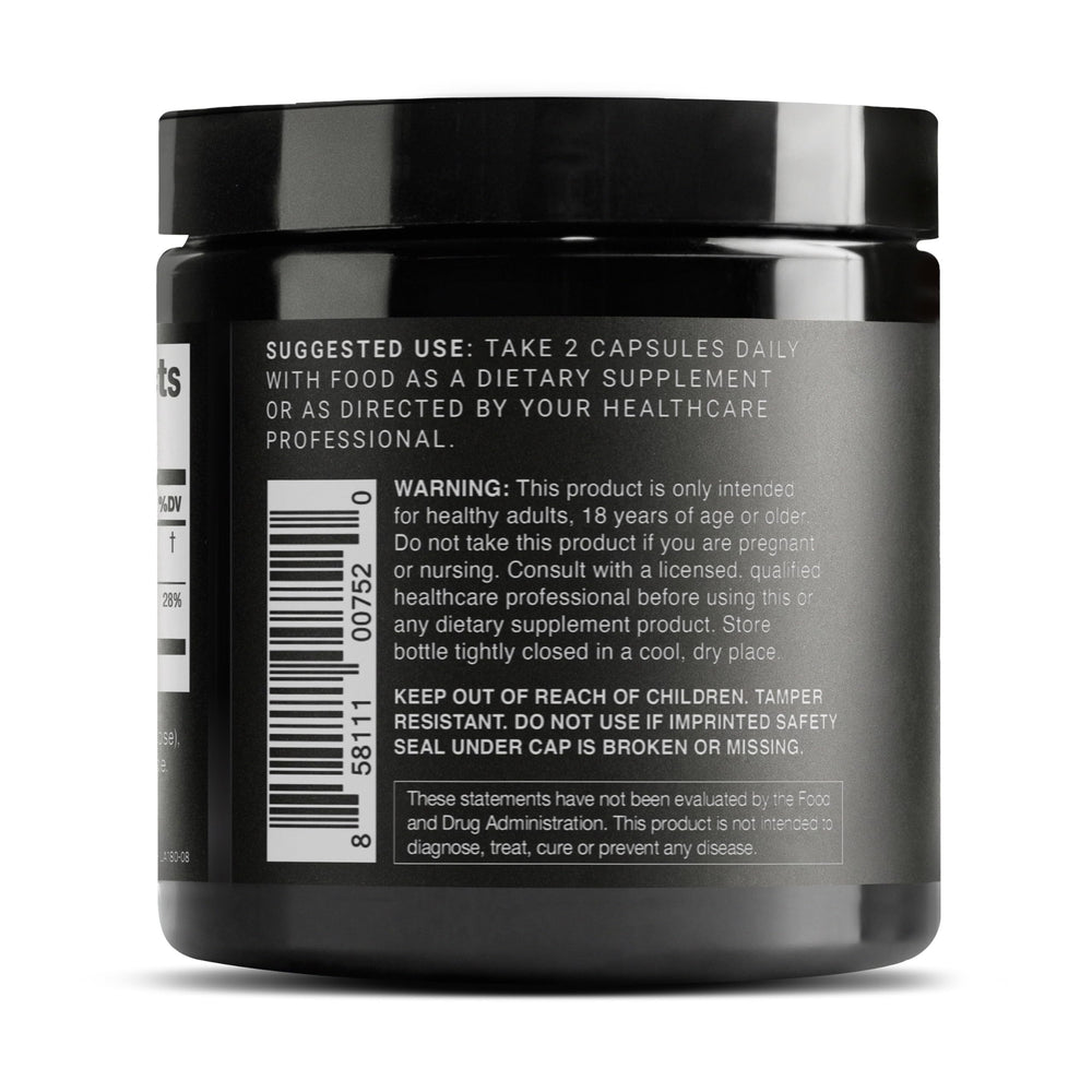 Toniiq Hyaluronic Acid with Vitamin C blend label emphasizing enhanced bioavailability