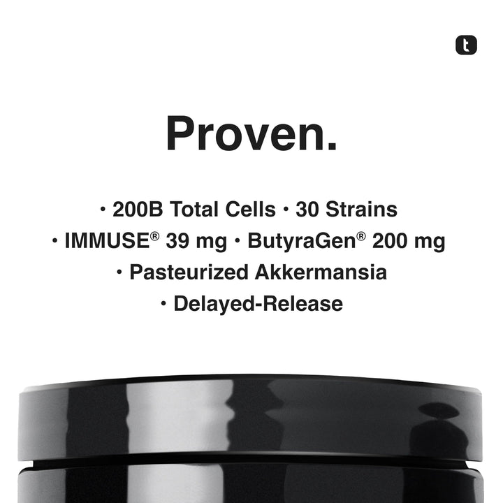 Toniiq IMMUSE LC-Plasma postbiotic amber bottle promotes stable postbiotic quality.