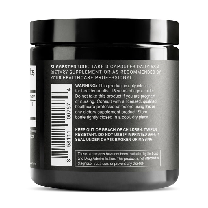 Toniiq Lion’s Mane capsules-outline for easy daily dosing.