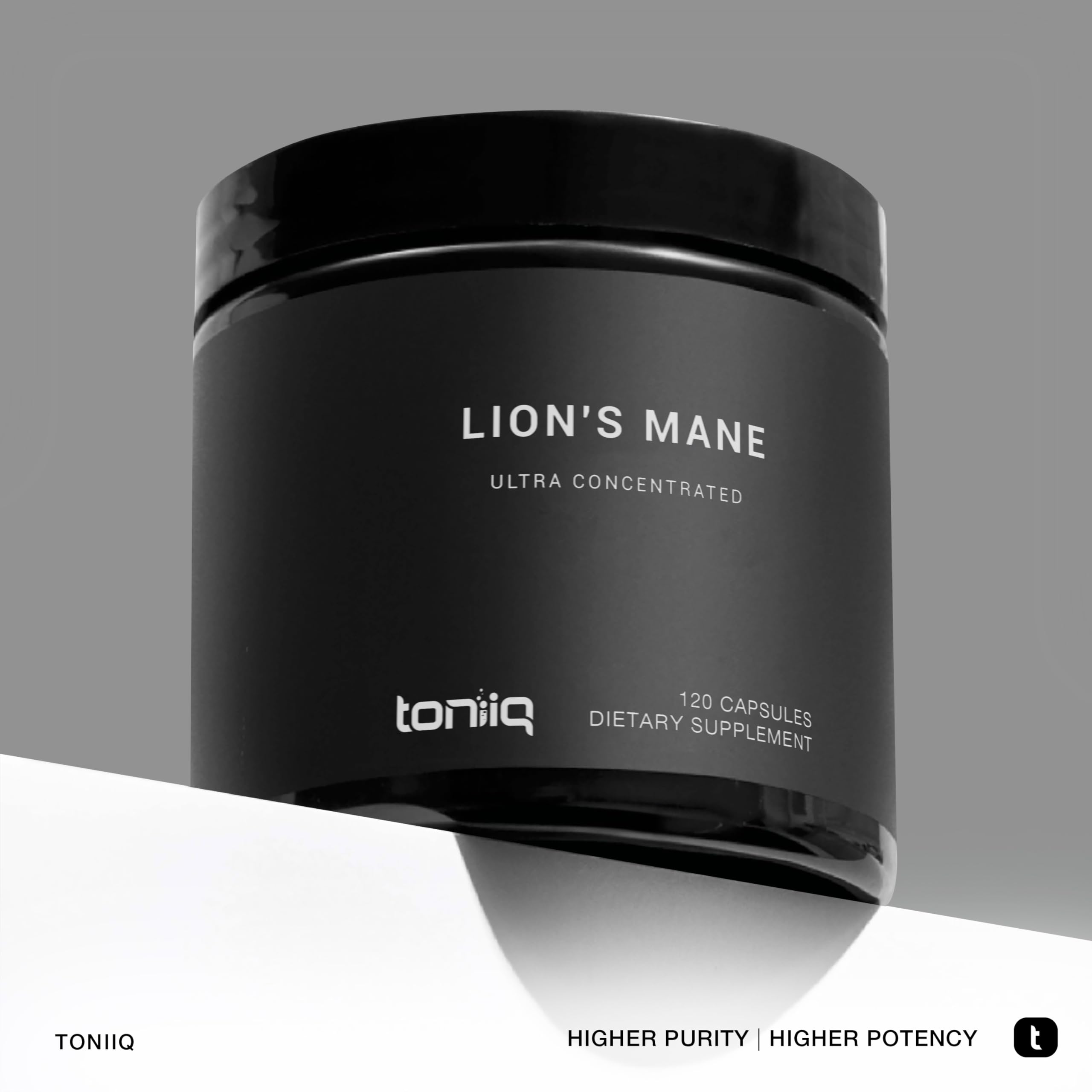 Toniiq Lion’s Mane powder closeup with rich texture.