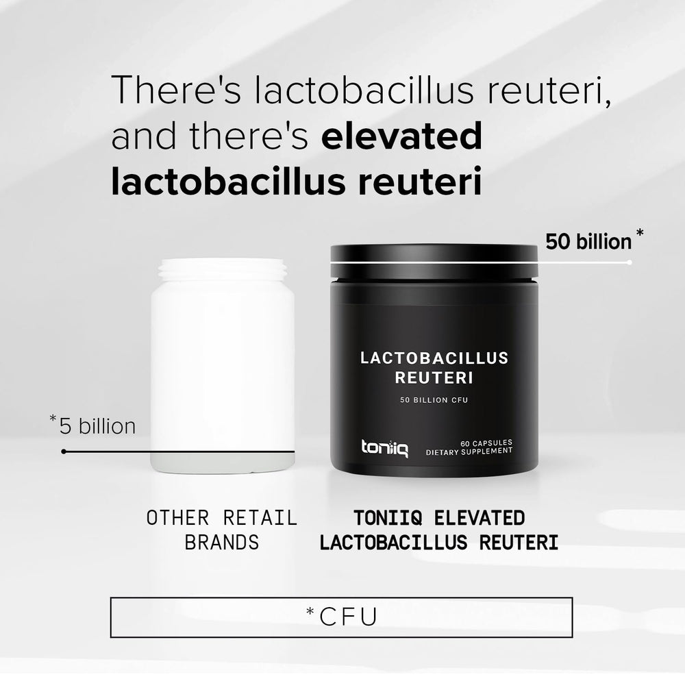Toniiq Lactobacillus Reuteri serving spoon demonstrates dosing